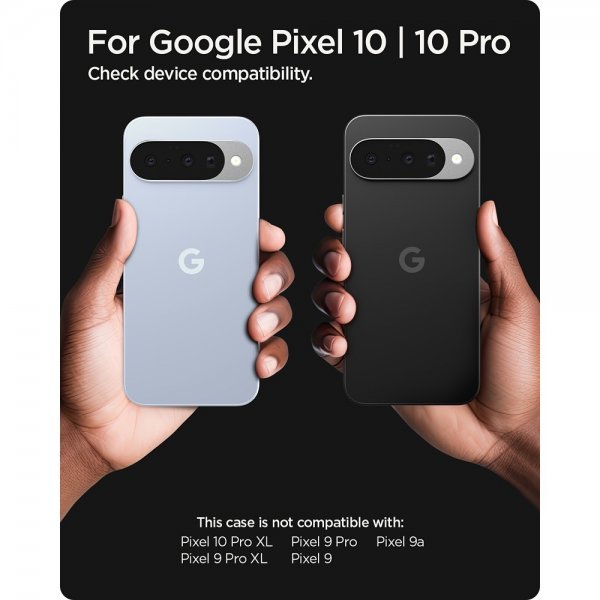 Spigen Google Pixel 10/Pixel 10 Pro Skal Rugged Armor MagFit Matte Black