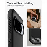 Spigen Google Pixel 10/Pixel 10 Pro Skal Rugged Armor MagFit Matte Black