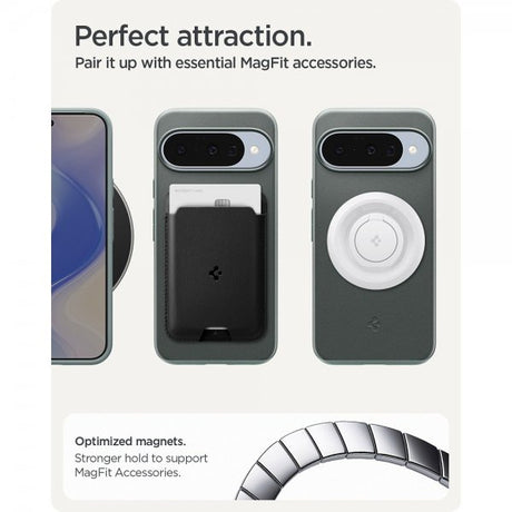 Spigen Google Pixel 10/Pixel 10 Pro Skal Thin Fit MagFit Sage Green