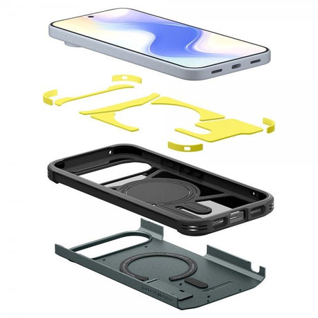 Spigen Google Pixel 10/Pixel 10 Pro Skal Tough Armor MagFit Abyss Green