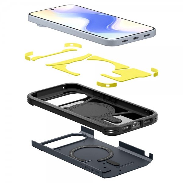 Spigen Google Pixel 10/Pixel 10 Pro Skal Tough Armor MagFit Metal Slate
