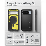 Spigen Google Pixel 10/Pixel 10 Pro Skal Tough Armor MagFit Svart