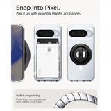 Spigen Google Pixel 10/Pixel 10 Pro Skal Ultra Hybrid MagFit Clear White