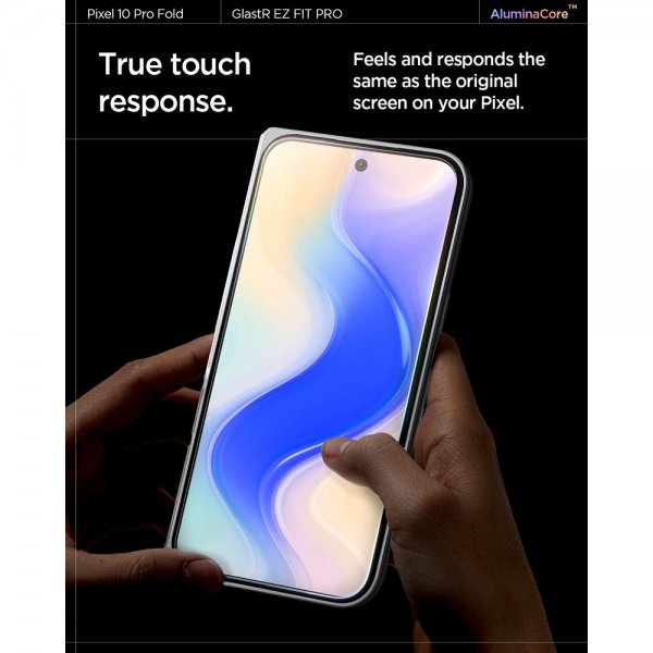 Spigen Google Pixel 10 Pro Fold Skärmskydd GLAS.tR EZ Fit Optik Pro 2-pack