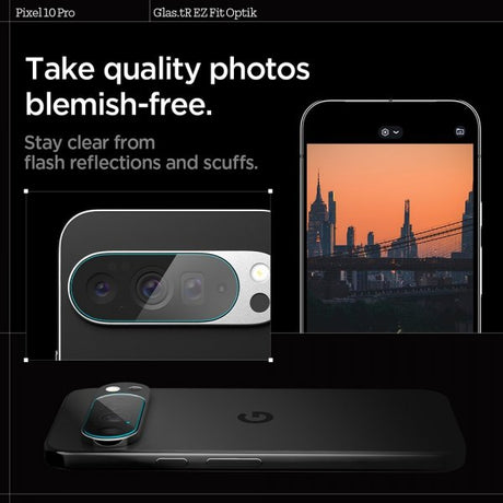 Spigen Google Pixel 10 Pro Kameraskydd Glas.tR EZ Fit Optik 2-pack