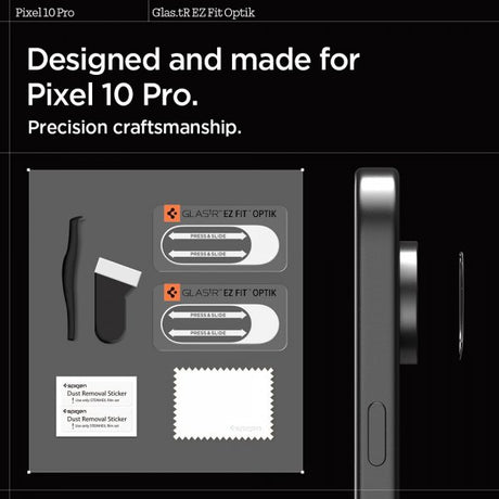 Spigen Google Pixel 10 Pro Kameraskydd Glas.tR EZ Fit Optik 2-pack