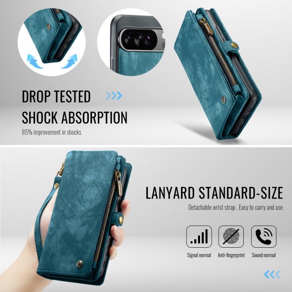 CaseMe Google Pixel 10 Pro XL Fodral 008 Series Löstagbart Skal Blå