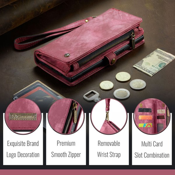 CaseMe Google Pixel 10 Pro XL Fodral 008 Series Löstagbart Skal Röd