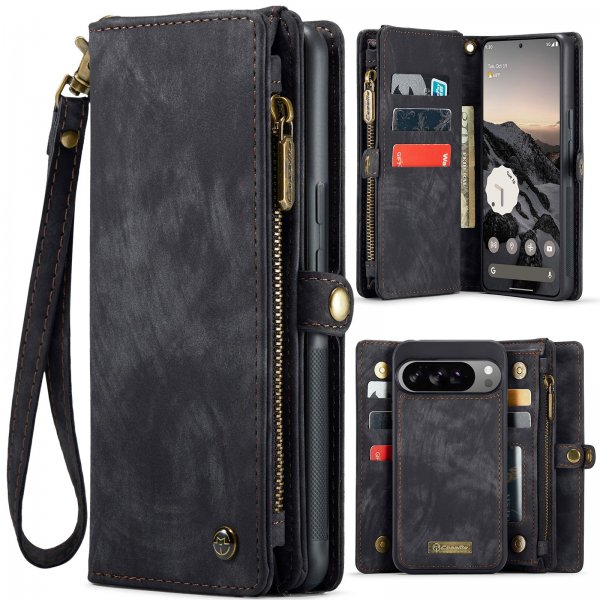 CaseMe Google Pixel 10 Pro XL Fodral 008 Series Löstagbart Skal Svart