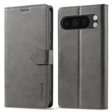 Lc.Imeeke Google Pixel 10 Pro XL Fodral med Kortfack Stativfunktion Grå