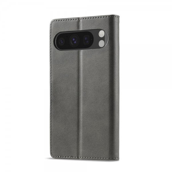 Lc.Imeeke Google Pixel 10 Pro XL Fodral med Kortfack Stativfunktion Grå