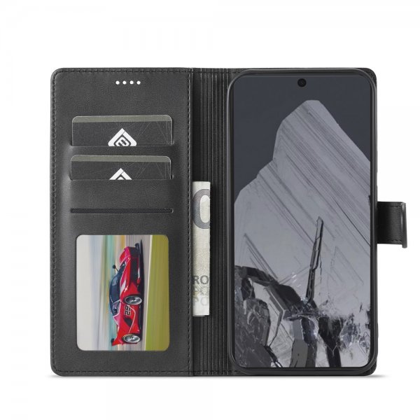 Lc.Imeeke Google Pixel 10 Pro XL Fodral med Kortfack Stativfunktion Svart