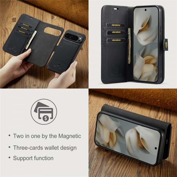 Dg.Ming Google Pixel 10 Pro XL Fodral med Löstagbart Skal Svart