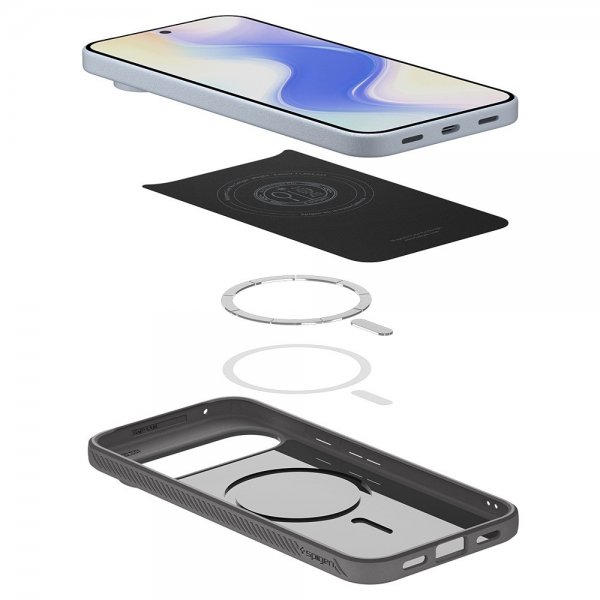 Spigen Google Pixel 10 Pro XL Skal Liquid Air MagFit Marble Gray