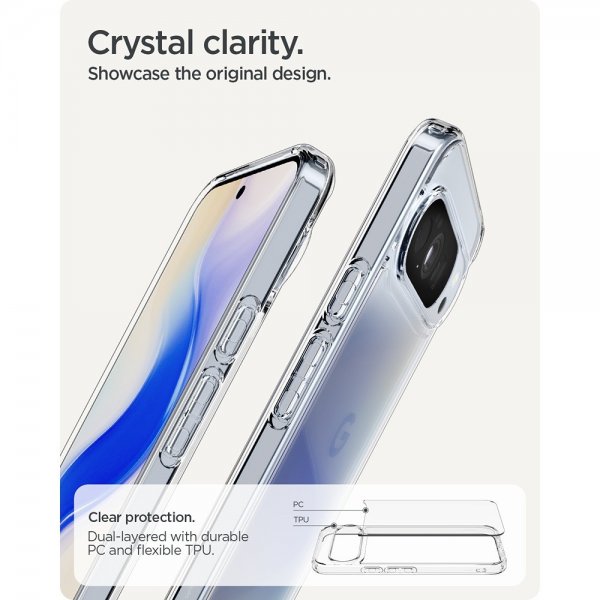 Spigen Google Pixel 10 Pro XL Skal Ultra Hybrid Crystal Clear