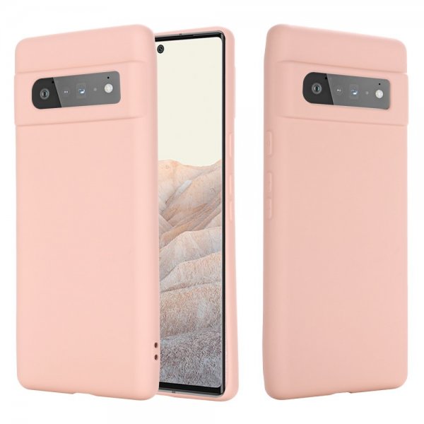 Google Pixel 6 Pro Skal med Strap Silikon Rosa