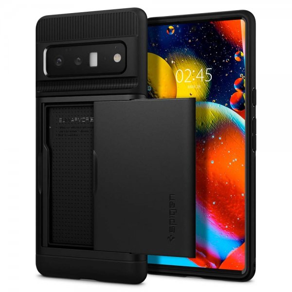 Spigen Google Pixel 6 Pro Skal Slim Armor CS Svart