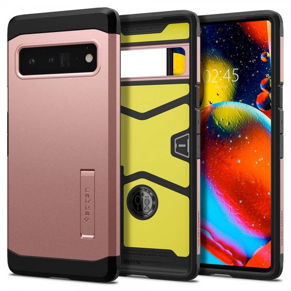 Spigen Google Pixel 6 Pro Skal Tough Armor Rose Gold