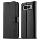 Lc.Imeeke Google Pixel 7 Pro Fodral med Kortfack Stativfunktion Svart
