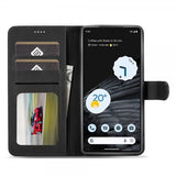 Lc.Imeeke Google Pixel 7 Pro Fodral med Kortfack Stativfunktion Svart