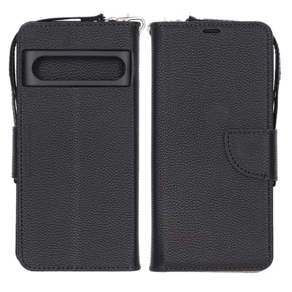 Google Pixel 7 Pro Fodral 2 Kortfack Svart