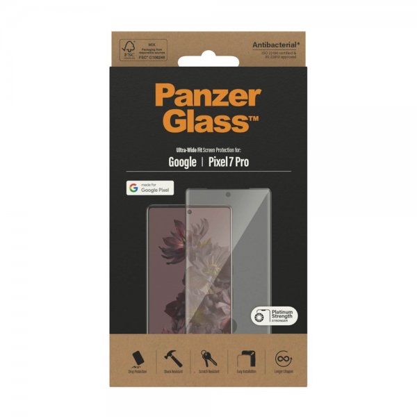 PanzerGlass Google Pixel 7 Pro Skärmskydd Ultra-Wide Fit