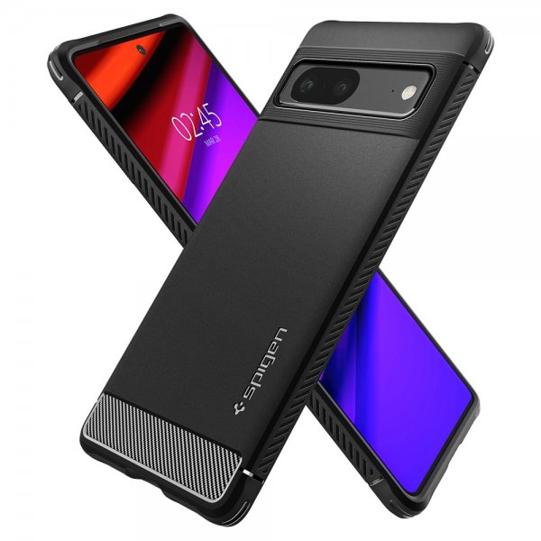 Spigen Google Pixel 7 Skal Rugged Armor Matte Black