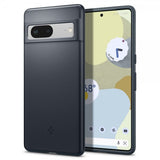Spigen Google Pixel 7 Skal Thin Fit Metal Slate