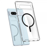 Spigen Google Pixel 7a Skal Ultra Hybrid OneTap Metal Ring MagFit Svart