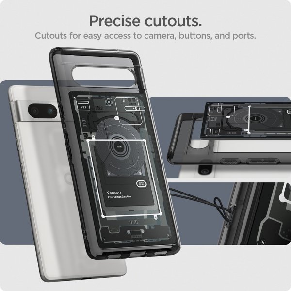 Spigen Google Pixel 7a Skal Ultra Hybrid Zero One Svart