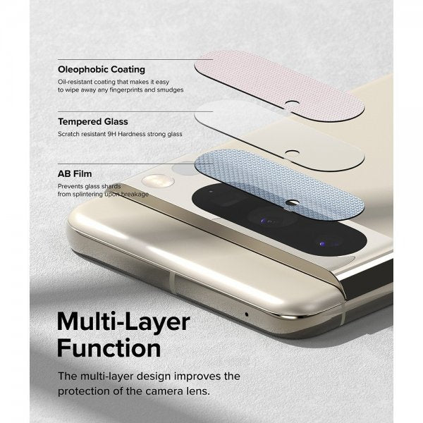 Ringke Google Pixel 8 Pro Kameraskydd Camera Protector Glass 3-pack