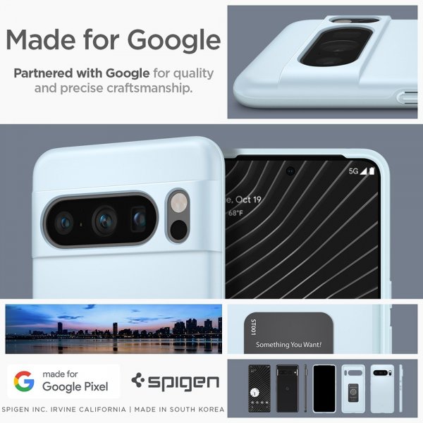 Spigen Google Pixel 8 Pro Skal Thin Fit Mute Blue