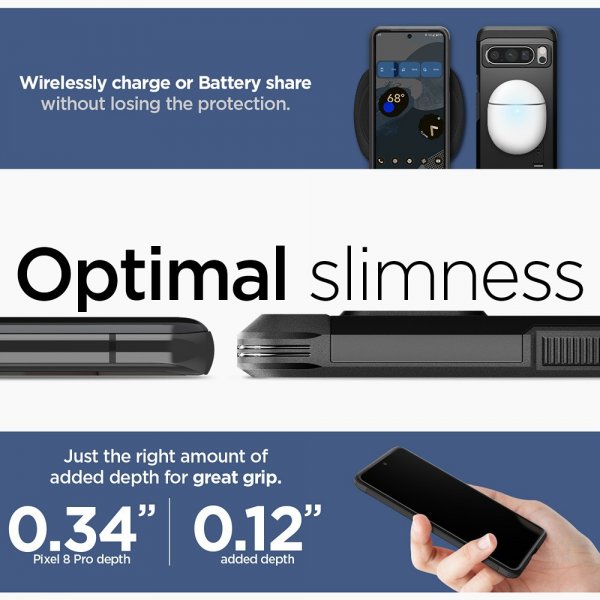 Spigen Google Pixel 8 Pro Skal Tough Armor Svart