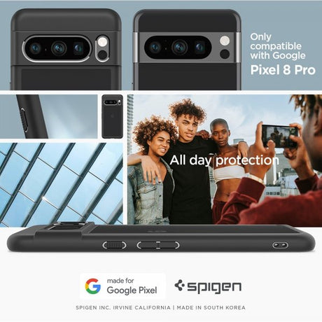 Spigen Google Pixel 8 Pro Skal Ultra Hybrid Matte Black