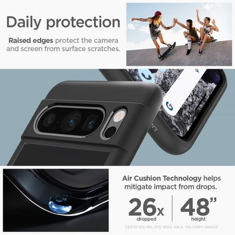 Spigen Google Pixel 8 Pro Skal Ultra Hybrid Matte Black