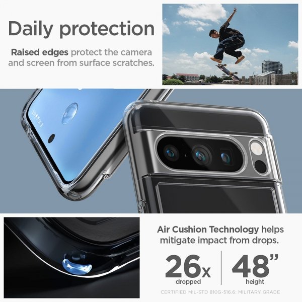 Spigen Google Pixel 8 Pro Skal Ultra Hybrid OneTap Ring MagFit Svart