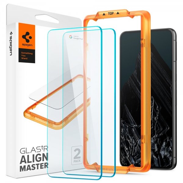 Spigen Google Pixel 8 Pro Skärmskydd GLAS.tR ALIGNmaster 2-pack