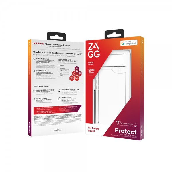 ZAGG Google Pixel 8 Skal Crystal Palace Transparent