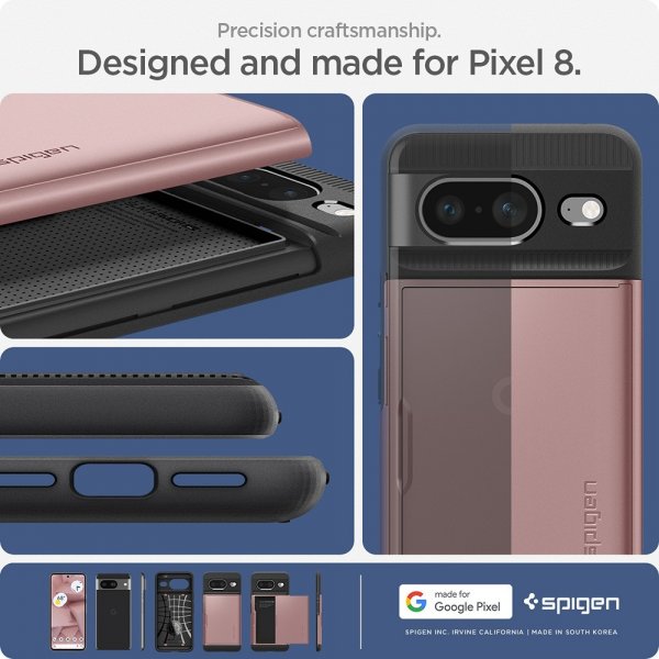 Spigen Google Pixel 8 Skal Slim Armor CS Rose Gold