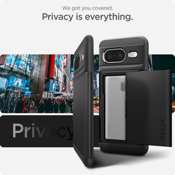 Spigen Google Pixel 8 Skal Slim Armor CS Svart