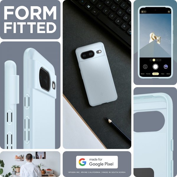 Spigen Google Pixel 8 Skal Thin Fit Mute Blue