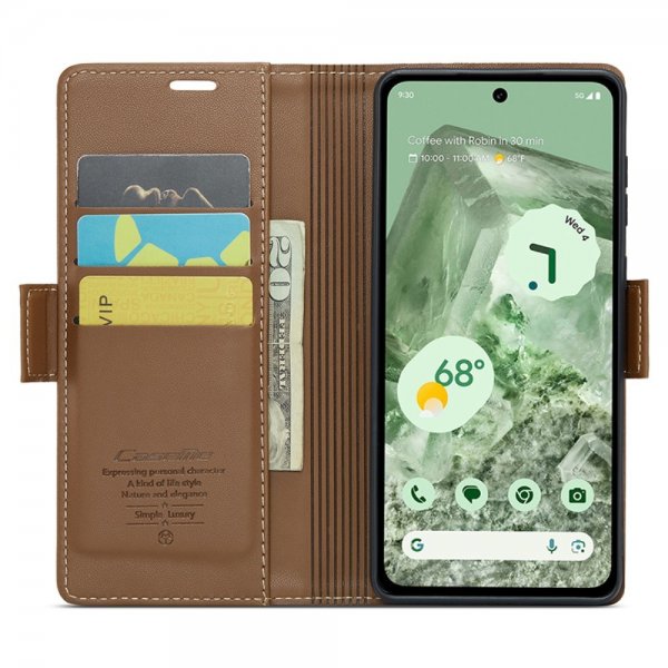 CaseMe Google Pixel 8a Fodral 023 Series Brun