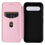 Google Pixel 8a Fodral Kolfibertextur Roseguld