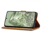 Lc.Imeeke Google Pixel 8a Fodral med Kortfack Stativfunktion Brun