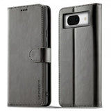 Lc.Imeeke Google Pixel 8a Fodral med Kortfack Stativfunktion Grå