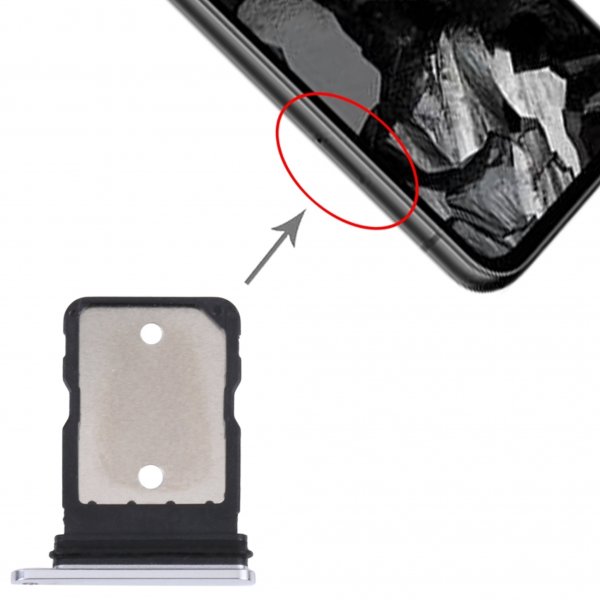 Google Pixel 8a Simkortshållare - Vit