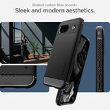 Spigen Google Pixel 8a Skal Rugged Armor Matte Black