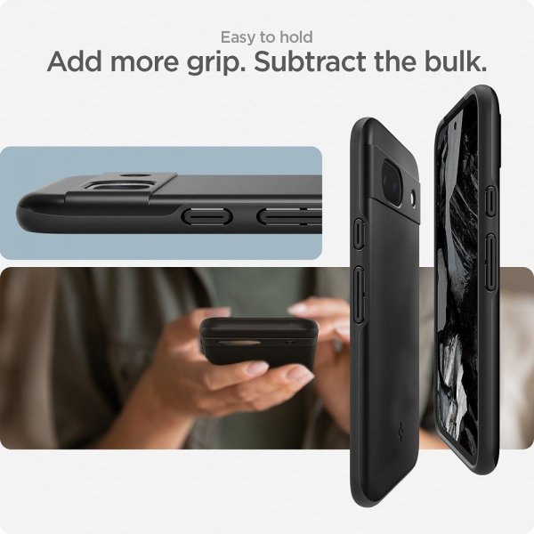 Spigen Google Pixel 8a Skal Thin Fit Svart