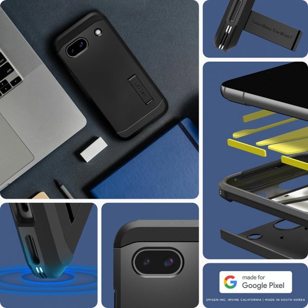Spigen Google Pixel 8a Skal Tough Armor Svart