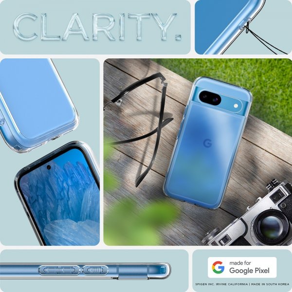 Spigen Google Pixel 8a Skal Ultra Hybrid Crystal Clear